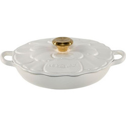Le Creuset Gourmet-Profitopf Blume White Ανοξείδωτη Γάστρα Στρογγυλή