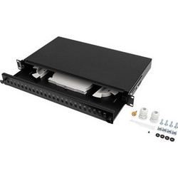 Lanberg FOP1-24ST-FCB Οπτικό Patch Panel Rack 1U 19" 24 Θυρών Unshielded