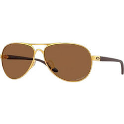 Oakley OO4079 51 Ανδρικά Γυαλιά Ηλίου Aviator Μεταλλικά Χρυσό Μαύρο με Καφέ Φακό