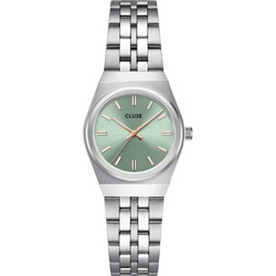 Cluse Retro 70's Γυναικείο Ρολόι με Ασημί Μεταλλικό Μπρασελέ CW16301
