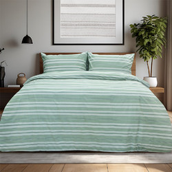 Lino Home Σετ Σεντόνια Μονά Βαμβακερά με Λάστιχο 105x200+32 Carril Λαδί