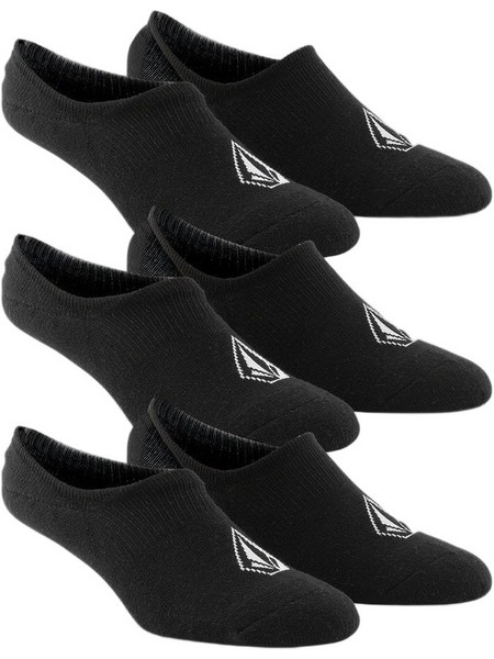 Volcom Ανδρικές Κάλτσες Σοσόνια με Σχέδια Μαύρες 3Pack D6312611-BLK