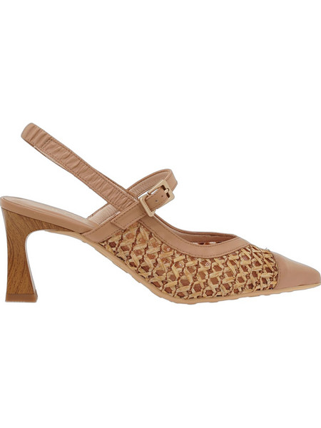 Hispanitas Γόβες Slingback Δερμάτινες με Λεπτό Ψηλό Τακούνι Ταμπά RHV264671-C005