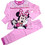 Disney Minnie Mouse Παιδική Πιτζάμα Βαμβακερή Χειμωνιάτικη Ροζ MIN-2862