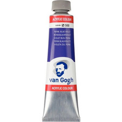 Royal Talens Van Gogh 568 Permanent Blue Violet Ακρυλικά Χρώματα Ζωγραφικής 40ml 3τμχ
