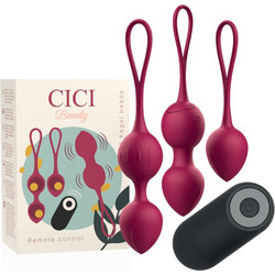 Cici Beauty Σετ Κολπικές Μπάλες με Δόνηση Ροζ 3τμχ