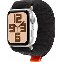 Obal:Me Textile Λουράκι Υφασμάτινο Black / Orange (Apple Watch 42 / 44 / 46 / 49mm)