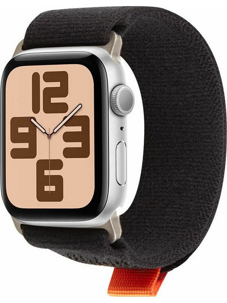 Obal:Me Textile Λουράκι Υφασμάτινο Black / Orange (Apple Watch 42 / 44 / 46 / 49mm)