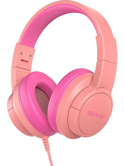 Blackview Fitbuds K1 Ενσύρματα Bluetooth Ακουστικά Over Ear με Noise Cancelling Coral Pink