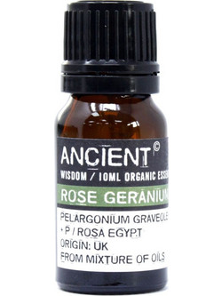 Ancient Wisdom Βιολογικό Αιθέριο Έλαιο Rose Geranium 10ml