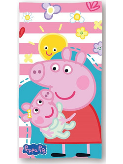 Dimcol Peppa Pig 821 Παιδική Πετσέτα Θαλάσσης Microfiber Ροζ 70x140cm