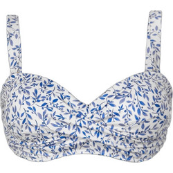 Rock Club Mediteraneo Bikini Top Floral Λευκό Μπλε BP-2471-535