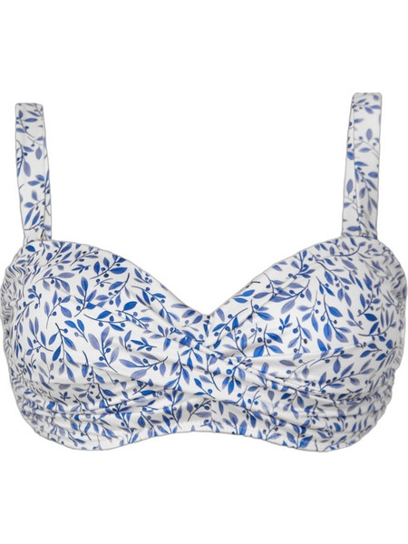 Rock Club Mediteraneo Bikini Top Floral Λευκό Μπλε BP-2471-535
