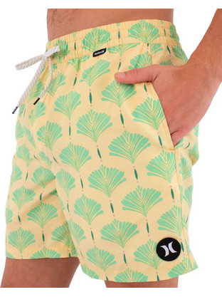 Hurley Ανδρικό Μαγιό Σορτς με Σχέδια Κίτρινο MBEU00014-704