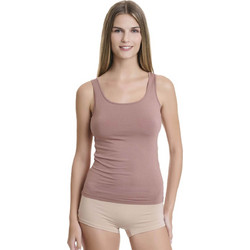 Walk Αμάνικο Γυναικείο Φανελάκι Nude W2202