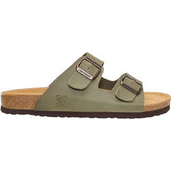 Funky Buddha Δερμάτινα Ανδρικά Σανδάλια Χακί FBM013-004-08