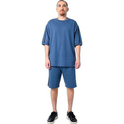 Paco & Co Αθλητικό Ανδρικό Σετ T-Shirt & Βερμούδα Χειμερινό Μπλε 2531903