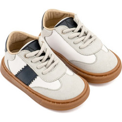 Babywalker Βαπτιστικά Sneakers για Αγόρι Δερμάτινα Ανατομικά Μπεζ Navy Μπλε EXC5309