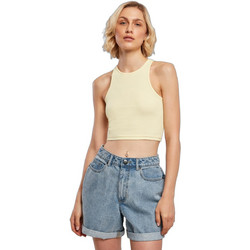 Urban Classics Γυναικείο Καλοκαιρινό Crop Top Ριπ Κίτρινο TB1498-03660