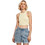 Urban Classics Γυναικείο Καλοκαιρινό Crop Top Ριπ Κίτρινο TB1498-03660