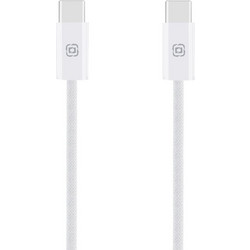 Obal:Me OM100CC2BW Braided USB-C to USB-C 100W 2m White