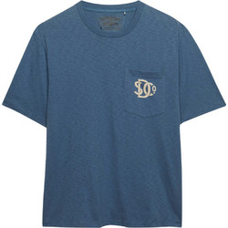 Superdry Ανδρικό Αθλητικό T-Shirt Πετρόλ M1012381A-CM9