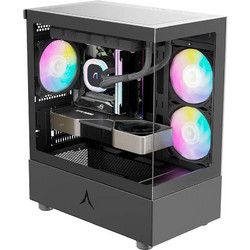 Spire U20M Black Gaming Midi Tower Κουτί Υπολογιστή RGB με Πλαϊνό Παράθυρο