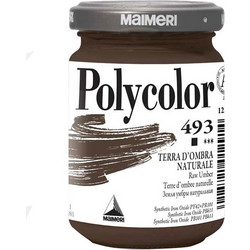 Maimeri Polycolor 493 Raw Umber Ακρυλικό Χρώμα Ζωγραφικής 140ml