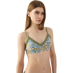 Minerva Bralette χωρίς Μπανέλα Χακί Μπλε 90-8152B-357