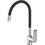 Acquanet Flexi 10-44-8001 Μπαταρία Κουζίνας Πάγκου Διπλής Παροχής Ανάμεικτη με Εύκαμπτο Ρουξούνι Μαύρη