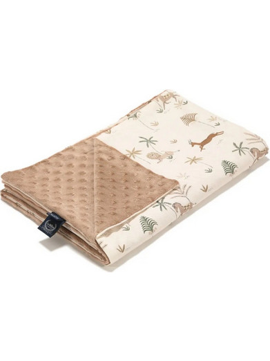 La Millou Savannah Κουβέρτα Κούνιας Βελουτέ 110x140 Μπεζ Καφέ 103.03840