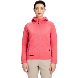 Icepeak Γυναικεία Ζακέτα Φούτερ Μακριά με Κουκούλα και Φερμουάρ Κοραλί 9-54734-432-633