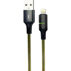 Andowl Q-SJ116B Braided USB-A to Lightning Cable 1m Black Yellow