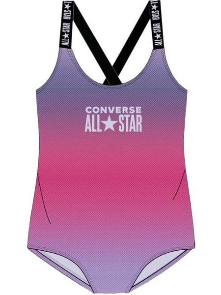 Converse Αθλητικό Παιδικό Μαγιό Ολόσωμο για Κορίτσι Λιλά Φούξια 3CD418-P8Q