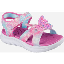 Skechers Mermaid Dreams Παιδικά Πέδιλα για Κορίτσι Ανατομικά με Γκλίτερ Γαλάζια Φούξια 303060L-LVMT