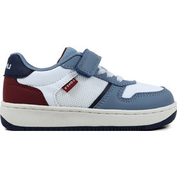 Levi's Παιδικά Sneakers Λευκά Γαλάζια Μπορντό VUNI0154S-1892
