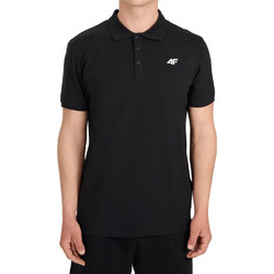 4F Ανδρική Αθλητική Μπλούζα Polo Μαύρη 4FWMM00TPTSM0770-20S