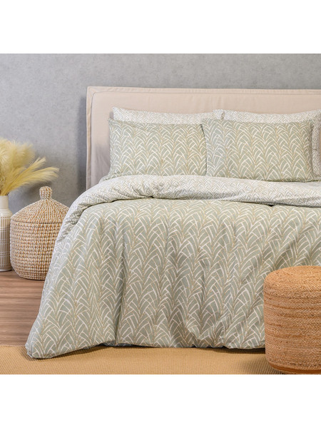 Melinen Σετ Σεντόνια Μονά Βαμβακερά 170x270 Ultra Line Coral Aqua