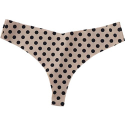 Milena By Paris Dots Γυναικείο String χωρίς Ραφές Μπεζ Μαύρο SM-004