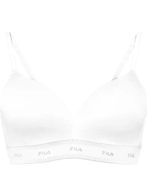 Fila Μπουστάκι με Ελαφριά Ενίσχυση χωρίς Μπανέλα Λευκό FU6360-300