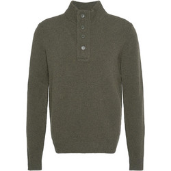 Barbour Ανδρικό Πουλόβερ με Κουμπιά Πράσινο MKN0585