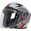 Str Sting Pro Black Grey Red Κράνος Μηχανής Jet