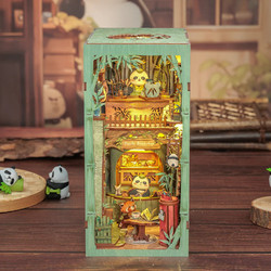 Cutebee Panda Bookshop 3D Book Nook DIY 244 Κομμάτια 23cm