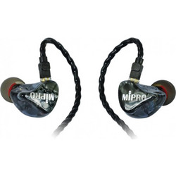 MIPRO E8P MK2 Ακουστικά Ψείρες In-Ear Μαύρα Διαφανή