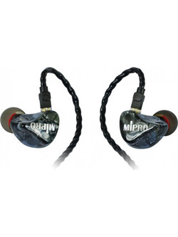 MIPRO E8P MK2 Ακουστικά Ψείρες In-Ear Μαύρα Διαφανή