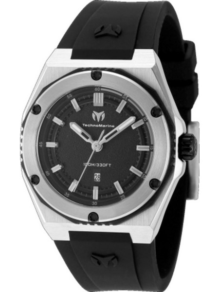 TechnoMarine Coral Γυναικείο Ρολόι με Μαύρο Καουτσούκ Λουράκι TM-416050