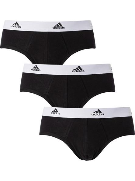 Adidas Performance Active Flex Ανδρικά Σλιπ Βαμβακερά Μαύρα/Λευκό 3Pack 4A1M01