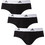 Adidas Performance Active Flex Ανδρικά Σλιπ Βαμβακερά Μαύρα/Λευκό 3Pack 4A1M01