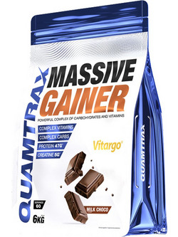 Quamtrax Massive Gainer Milk Choco Πρωτεΐνη Ορού Γάλακτος Όγκου 6kg