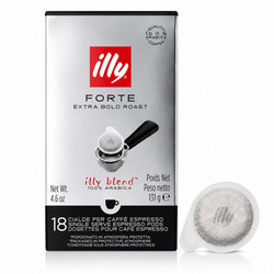 Illy Κάψουλες Espresso Forte Extra Bold Roast Συμβατές με Μηχανή E.S.E Pod 18τμχ